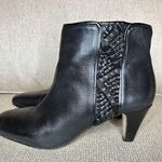 Alex Marie Women's Black Heeled Booties Zip Up Leather Sz 8.5 Photo 4