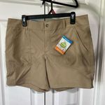 Columbia Women's Cargo Shorts Size 12 Beige Omni-Shield Activewear Photo 0