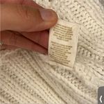 Free People  Ivory Chunky Knit Hooded Cropped Cardigan Sweater Photo 3