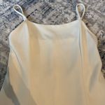 BCBGeneration White Sleeveless Dress with Ruffle Hem Photo 2