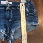 Hollister Y2k Women's  distressed mini shorts. Dark wash Size 5 Photo 3