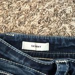 Vigoss  Dark Wash Skinny Jeans with White Trim Details size 2 Photo 2