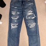 American Eagle Outfitters Ripped Jean White Size 10 Photo 0