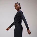 FIGS Cornelia FORMx Crewneck Scrub Top in Navy, Size Small Photo 1