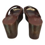 Rachel Zoe Maddi Soft Calf Wooden Platform Leather Sandals. Sz.9.5 M Photo 5