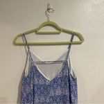 Audrey 3+1 Blue Paisley Sleeveless Blouse Sz S Photo 5