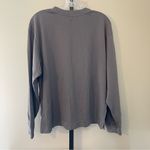 Free People  Grey Long Sleeve Tee Photo 5