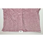 Jacklyn Intimates Pink Hearts Button Up Velour Shirt Top Sleepwear sz XL Pink Photo 5