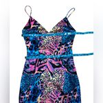 WNTRMSE Sexy Multicolor Animal Print Maxi Dress Size 2 Pink Photo 15