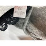 Dolan Anthropologie Fiona Tunic Sweatshirt Dress Lace Trim Size Small Gray Photo 4