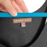 Adrienne Vittadini Black Rayon Tie Waist Fit & Flare Sleeveless Dress Photo 5