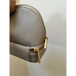 Stackers Taupe Faux Leather 2 Zipper Compartments Cosmetic Makeup Travel Bag Photo 4