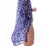 Marcus Adler The Ariel Topper Open Front Sheer Floral Blue Purple One Size Size undefined Photo 1