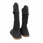 Keen  Women's Black Nubuck Leather Mid Calf Sierra Boot Sz 8 Comfort Moto Riding Photo 5