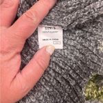 ‼️NWOT‼️Cropped chenille distressed sweater Gray Photo 1