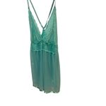 Women's Aqua Lace Sheer Babydoll Slip Chemise Lingerie Plus Size XXL Sexy Blue Photo 3