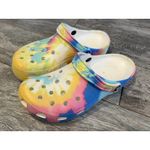 Crocs Classic Clogs Rainbow Bright Womens 10 Shoes Mens 8 Colorful Tie Dye Photo 5