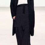 NEW Marissa Webb Jacob Pinstripe Heart Overcoat Photo 2