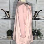 H by Halston Pink Velvet Long Coat Full Zipper Size 24W Photo 3