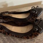 Sperry Elise genuine calf hair ballet flats Women’s size 7.5M Leopard Print Bows Photo 0