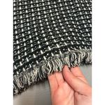 Ann Taylor Women's Black Fringe Tweed Sleeveless Sweater Shell S Photo 2