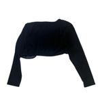 90s Y2K vintage Velvet Bolero Jacket Shrug Black Small Scott McClintock Photo 1