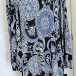 Robbie Bee Long Sleeve Paisley Puff Print Shift Dress Stretch Sz M Brand New Photo 12