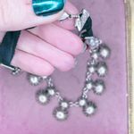 475. Red Rhinestone Black Ribbon Choker Photo 2