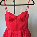 House Of CB  size M Regular Minimoiselle' Holly‎ Red Satin Tulle Mini Dress Photo 4