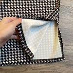 Boohoo High Waisted Dogtooth Check Split Front Trousers Size 12 Tall NWT Photo 3