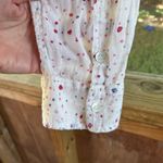 Anthropologie Meadow Rue White And Red Confetti Button Down Shirt Size 6 Photo 7