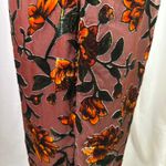 Lulus  Velvet Floral Off-the-Shoulder Maxi Dress Brown Puff‎ Sleeve Womens S New Photo 7