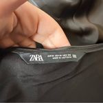 ZARA  Black Satin Maxi Dress With Buttons  M Photo 3
