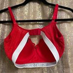 Victoria's Secret  Bright Red Lace T Shirt Push Up Bra Full Coverage Bra 32DD Photo 1