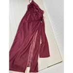 Lulus NWOT  Signature Elegance Mauve Purple Satin One-Shoulder Maxi Dress Size L Photo 1