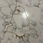 Lucy Name Necklace Gold Toned Faux Pearl Photo 0