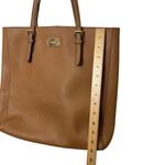 Michael Kors Jet Set Travel Tote Brown Safiano Leather Luggage One Size Photo 13