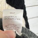 Mello Patchwork Sweater Colorblock Knit Henley Boho Size Small Gray Photo 4