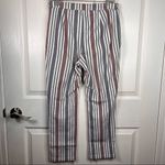 Free People  Striped Linen Blend Ankle Length Pants Sz 2 Photo 7