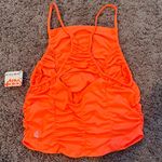 Free People ‼️FP Movement Shirr Enough Tank in Neon Coral‼️ Photo 6