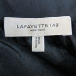 Lafayette 148 New York Porter Belted Dress Medium Long Sleeve Collared Black Photo 9