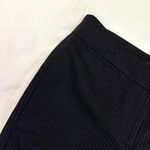 Ann Taylor Italian Fabric Wool Blend Black Red Pinstripe Margo Dress Pants Sz 6 Photo 1