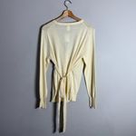 J.Crew Wrap Cardigan Sweater Women's Large Butter Yellow Preppy Minimalist NWT Photo 3