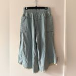 We The Free  FP Free People Sun Setter Pull On Pants in Light Wash Blue Small Photo 6