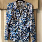  Women's Tops Rails Lisa Floral Ruched Button-Up Blouse XL (b13) Photo 5
