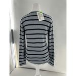 Kinross Cashmere Thermal Crewneck Sweater Sz M Waffle Knit Stripe Minimal $260​ Size M Photo 4