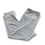 Scorpio Sol Scorpio Sol Womens Leggings Size XS Navy Blue White Striped Cropped Length Photo 0