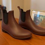 Sam Edelman Tinsley Maroon Rubber Waterproof Women's Chelsea Rain Boots Photo 2