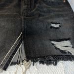 We The Free  Black Distressed Mini Denim Skirt Size 26 Photo 4