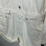 GRLFRND Renata White Denim Romper in Size XS Photo 4